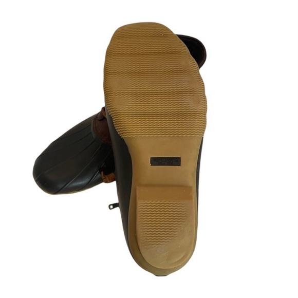 Sperry slip on waterproof rubber & leather boot thinsulate brown blue size 7 1/2 - Picture 11 of 13